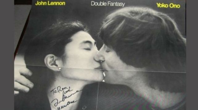 El disco que autografió Lennon antes de ser asesinado.&nbsp;