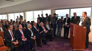 El gobernador Bordet en la jornada que se realizó en el Mayorazgo. Foto Prensa Gobernación.&nbsp; 