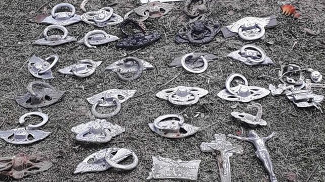 Cementerio: robaban hasta las manijas de los féretros