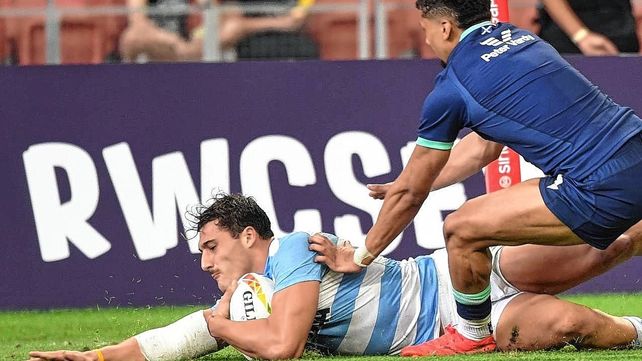 Los Pumas Seven están en los cuartos de final del Seven de Singapur.