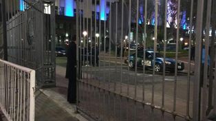 Un auto encendió las alarmas de la custodia de la Casa Rosada al circular por calle Balcarce