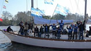 Se hundió en Tierra del Fuego el velero usado por La Cámpora