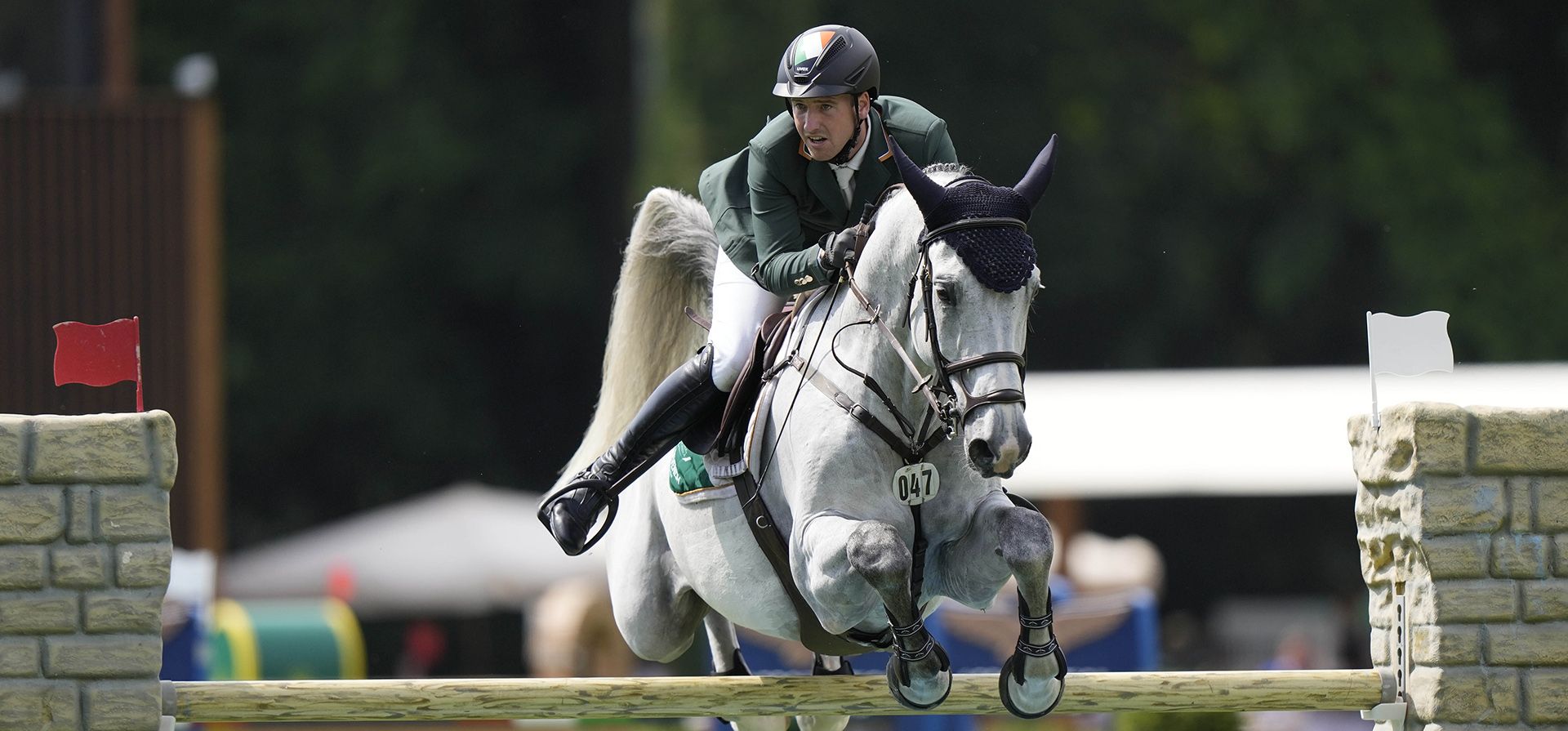 El irlandés Michael G Duffy en Clitschko 17 compite en la Copa de Naciones en el espectáculo ecuestre de Roma, el viernes 26 de mayo de 2023. (Foto AP/Andrew Medichini) El irlandés Michael G Duffy en Clitschko 17 compite en la Copa de Naciones en el espectáculo ecuestre de Roma, el viernes 26 de mayo de 2023. (Foto AP/Andrew Medichini)