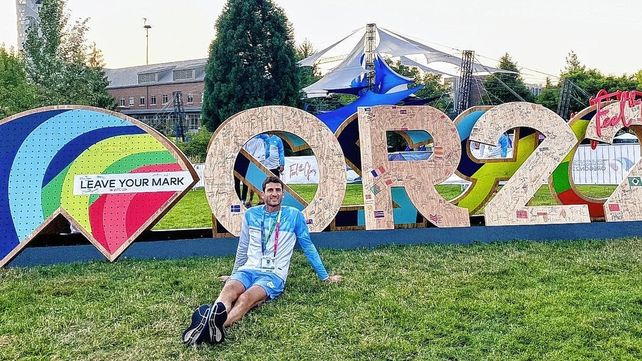 Germán Chiaraviglio competirá en la noche del viernes en el Mundial de Atletismo en Oregón.