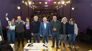El encuentro de Bases, línea interna del PS, se desarrolló en un colmado Centro de Empleados de Comercio.