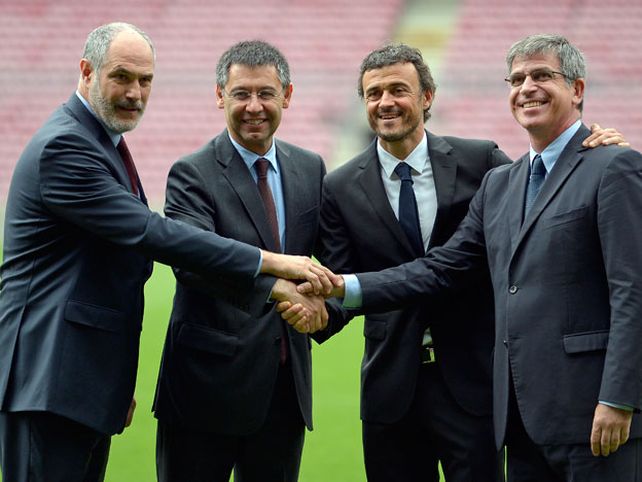 Luis Enrique fue presentado y es el nuevo DT del Barcelona