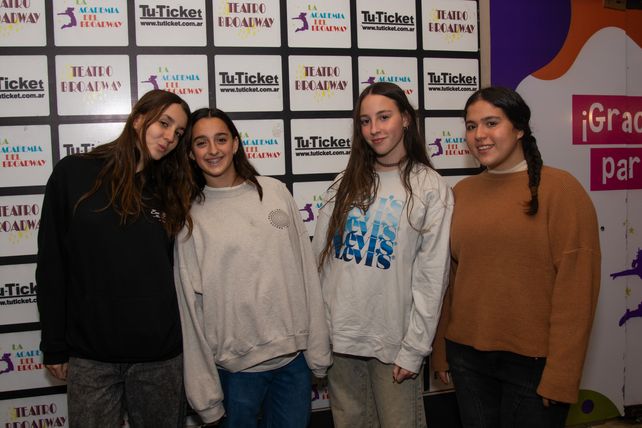 Martina del Fiol, Delfina González, Valentina Fernández y Guadalupe Espinosa