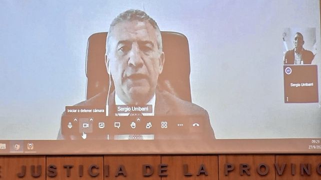 Sergio Urribarri sigue el juicio a través de videoconferencia