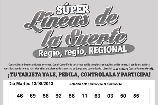 Seguí jugando con las Súper Líneas de las Suerte