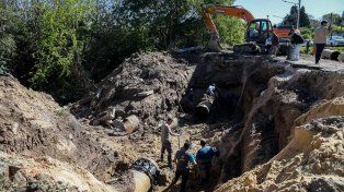 La Municipalidad de Paraná finalizó trabajos en el caño maestro de Rondeau y Circunvalación.