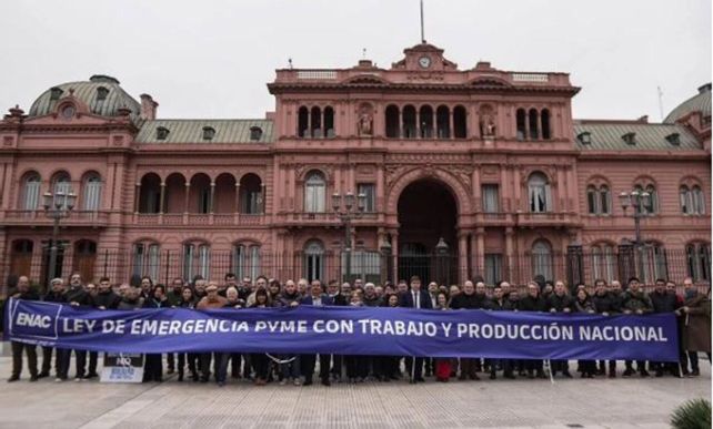Foto tomada por entidades representantes de las pymes del país