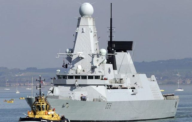 Un poderoso destructor inglés fue enviado a las islas Malvinas.