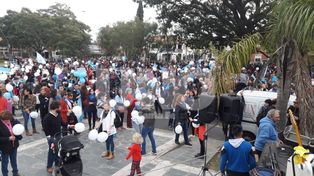 A días de la votación en el Congreso, se concentran contra el aborto legal en Santa Fe
