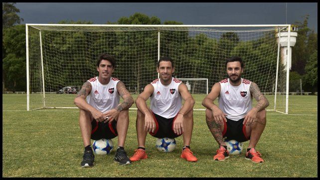 En una pretemporada en Mar del Plata con el Gato Formíca y Nacho Scocco. 19/01/2017.