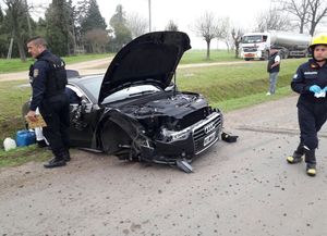 El hermano de Lionel Messi chocó su auto contra un camión en Pueblo Esther