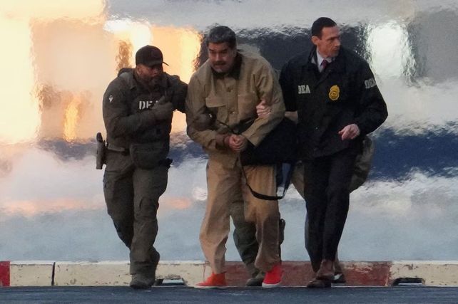 Nicolás Maduro llegando a los Tribunales Federales de Nueva York.