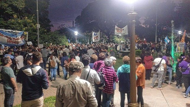 Una gran convocatoria tuvo la marcha en Concordia en la tarde de este martes.