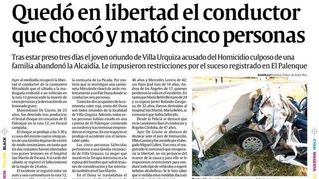Comienza el juicio al acusado de causar seis muertes en un siniestro vial