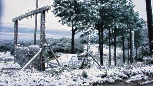 Postales extrañas en Brasil ante la ola polar