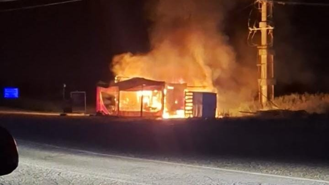 El local estaba ubicado en el cruce de las rutas 34 y A012.