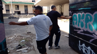 Nueva intervención en un edificio abandonado hace años en el centro de Rosario