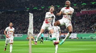 Leipzig doblegó a Borussia Dortmund y accedió a las semifinales de la Copa de Alemania
