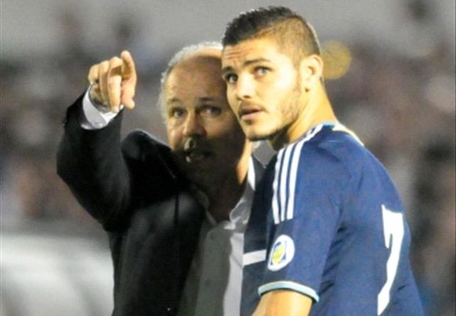 Icardi jugó en la selección en 2013 bajo la dirección técnica de Alejandro Sabella.