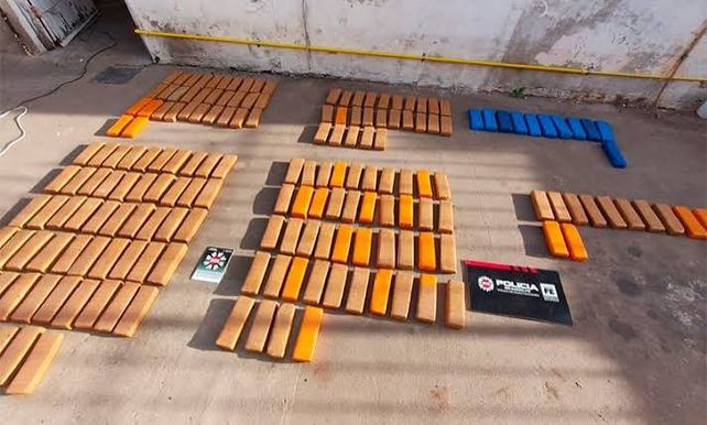 Parte de la marihuana que estaba en el freezer de la carnicería