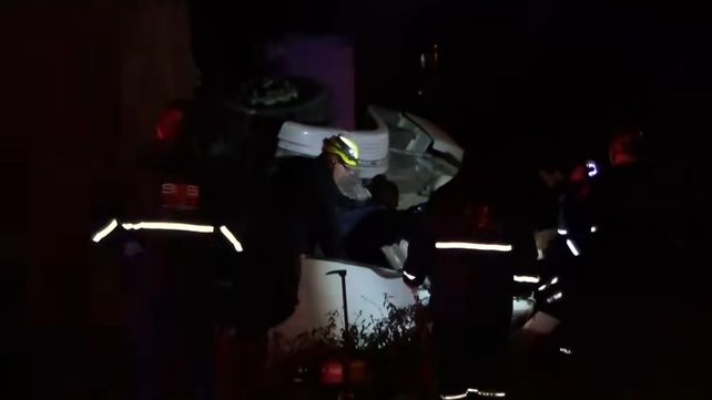 Los bomberos lograron auxiliar a la víctima en Circunvalación y Nuestra Señora del Rosario.