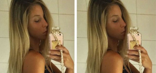 Calientes fotos de Romina Malaspina frente al espejo