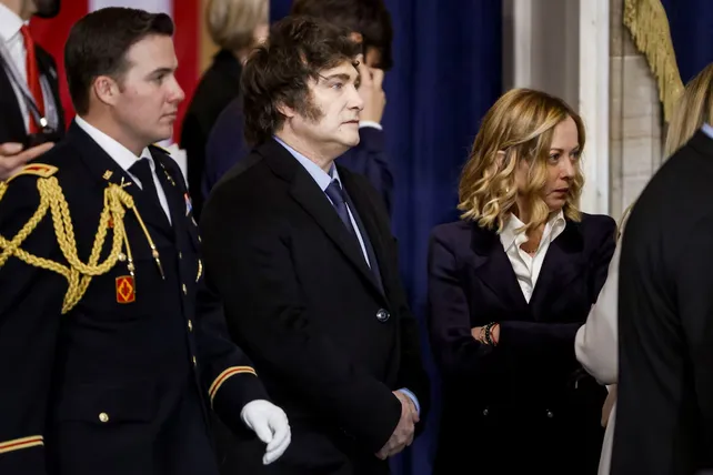 Las fotos de Javier Milei en la asunción de Donald Trump como presidente de Estados Unidos