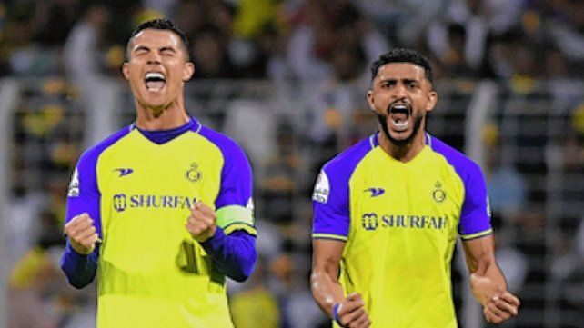 Cristiano Ronaldo marcó tres goles para el Al Nassr de Arabia Saudita.