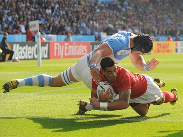 Los Pumas y el festejo íntimo con Diego Maradona