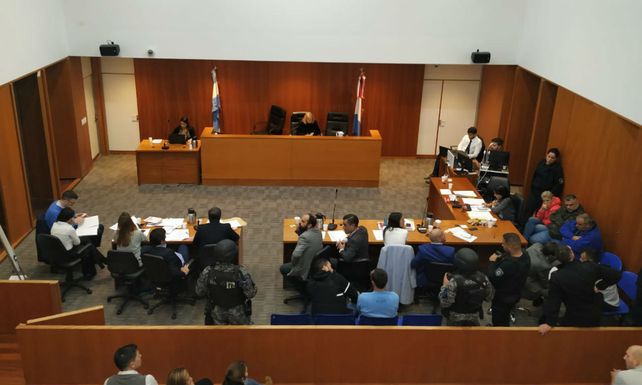Quedaron presos. La audiencia de ayer