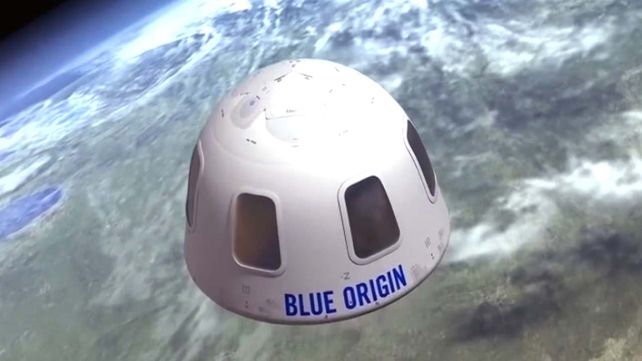 Imagen del cohete New Shepard