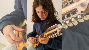 La joven artista Guadalupe Florentín