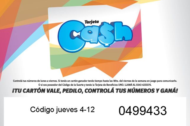Código de la suerte del JUEVES 4 de Diciembre de 2014.