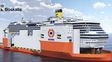 Un gigante del mar para el último viaje del Concordia