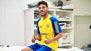 Agustín Martegani se hizo la revisión médica el lunes y podría debutar con la camiseta de Boca ante el Taladro.