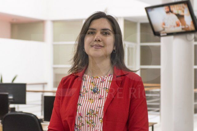 FLORENCIA GOMEZ. Por los medios: Lluvia de Noticias en Canal 6. Foto: Juan Manuel Hernández