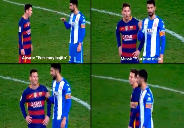 Y vos sos muy malo, la respuesta de Messi a un rival que le dijo bajito