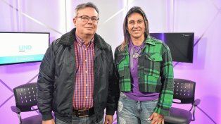 Martín Gainza, precandidato a intendente en la lista Renovar Santa Fe dentro del frente Avancemos junto a la precandidata a concejala, Andrea Rodríguez