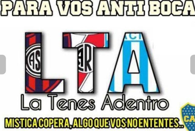 Los afiches gastando a Racing