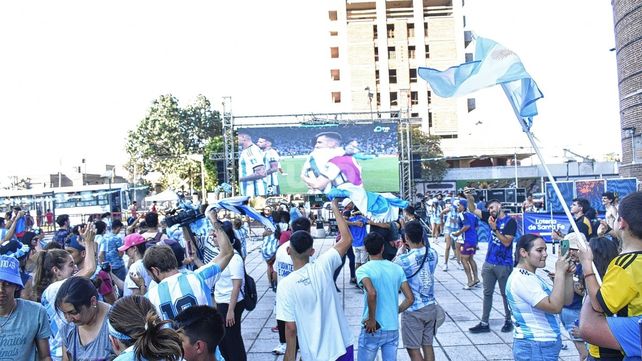 Así se vivió el partido y el triunfo de la Selección en la ciudad