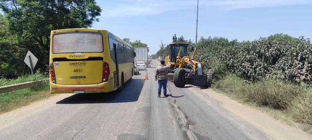 Operativo Cosecha: recuperaron la transitabilidad de la ruta 11 entre Timbúes y La Ribera 
