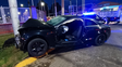 Fuerte choque de un auto contra una columna en Mendoza y Wilde