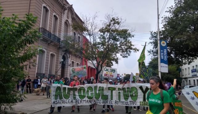 Concretaron la Marcha Mundial por la Marihuana con una alegría contundente