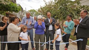 Un sector de barrio Alfonso ahora cuenta con pavimento articulado