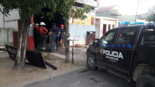 Incendio en un local en el norte de la ciudad
