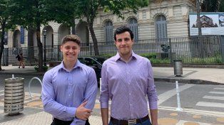Tobías Martínez y Juan Ignacio Méndez representaron a Derecho de la UNR.
